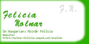 felicia molnar business card